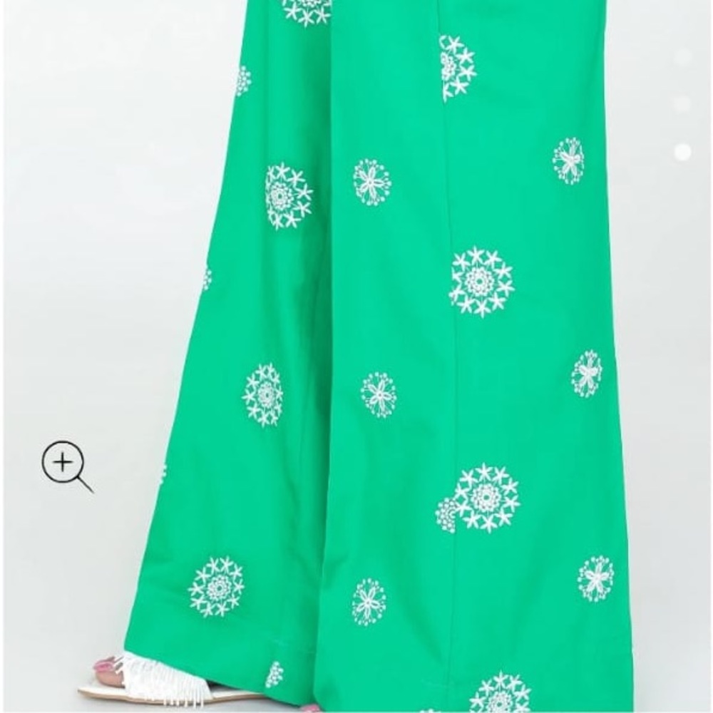 Pakistani Ethnic Fusion Bellbottom embroidered pants